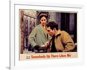 Somebody Up There Likes Me, Pier Angeli, Paul Newman, 1956-null-Framed Photo