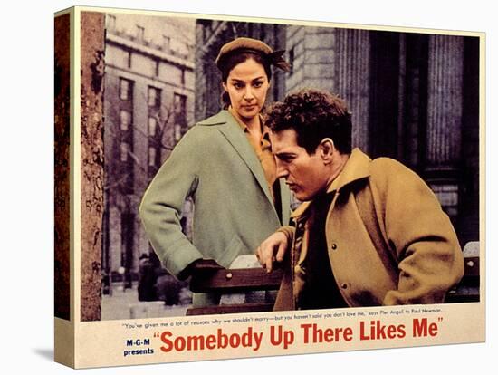 Somebody Up There Likes Me, Pier Angeli, Paul Newman, 1956-null-Stretched Canvas