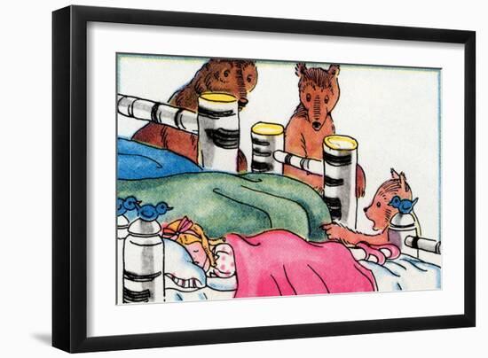 Someone Is Sleeping In My Bed-Julia Letheld Hahn-Framed Art Print