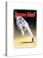 Someone Talked! Poster-Henry Koerner-Stretched Canvas