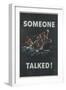 Someone Talked! Poster-Frederick Siebel-Framed Giclee Print