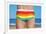 Someone Wearing a Rainbow Swimsuit on the Beach-nito-Framed Photographic Print