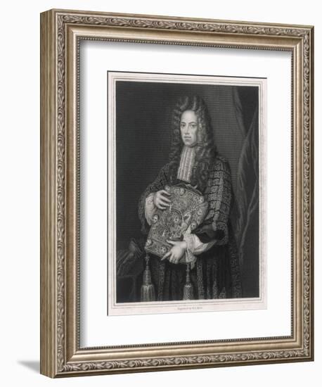 Somers with Seal-Godfrey Kneller-Framed Art Print