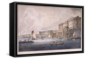 Somerset House, London, 1791-Joseph Constantine Stadler-Framed Stretched Canvas