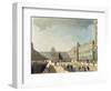 Somerset House, Strand, from 'Ackermann's Microcosm of London', Engraved by John Bluck…-T. & Pugin Rowlandson-Framed Giclee Print