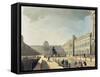 Somerset House, Strand, from 'Ackermann's Microcosm of London', Engraved by John Bluck…-T. & Pugin Rowlandson-Framed Stretched Canvas