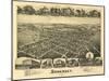 Somerset, Pennsylvania - Panoramic Map-Lantern Press-Mounted Art Print