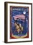 Somerville, Massachusetts - Paul Revere-Lantern Press-Framed Art Print