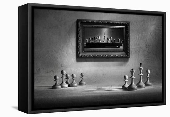 Something About Da Vinci-Victoria Ivanova-Framed Stretched Canvas