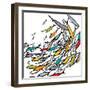 Something Fishy, 2009-Sarah Hough-Framed Giclee Print