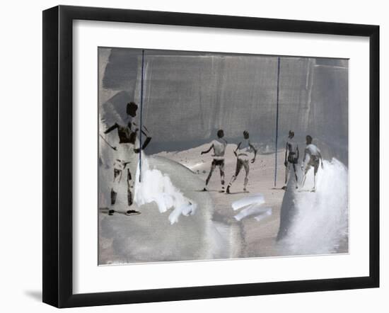 Something In The Way-János Huszti-Framed Art Print