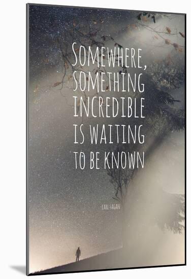 Something Somewhere Incredible-null-Mounted Poster