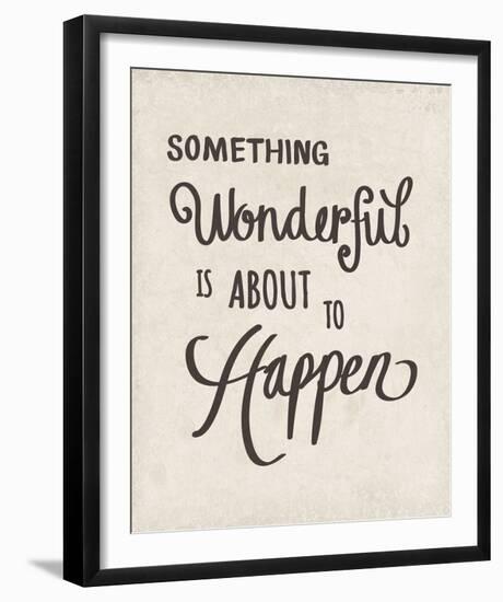 Something Wonderful-Clara Wells-Framed Giclee Print