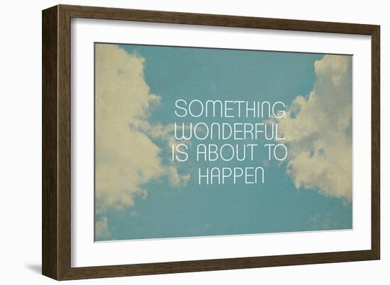 Something Wonderful-Vintage Skies-Framed Giclee Print