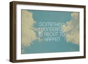 Something Wonderful-Vintage Skies-Framed Giclee Print