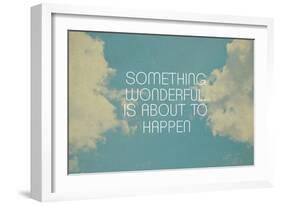 Something Wonderful-Vintage Skies-Framed Giclee Print