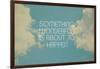 Something Wonderful-Vintage Skies-Framed Giclee Print