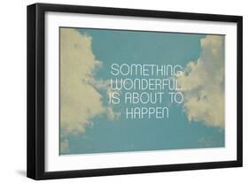 Something Wonderful-Vintage Skies-Framed Premium Giclee Print