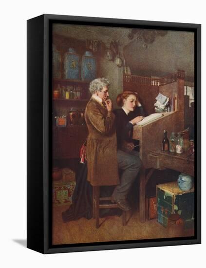 'Something Wrong Somewhere', c1850-Charles Green-Framed Stretched Canvas