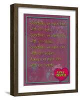 Sometimes We Make Love with Our Eyes-Cathy Cute-Framed Giclee Print