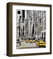 Somewhere in New York City-Loui Jover-Framed Art Print