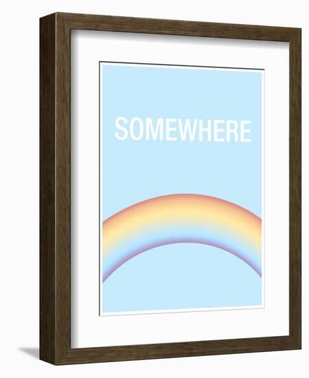 Somewhere is Over the Rainbow-null-Framed Art Print