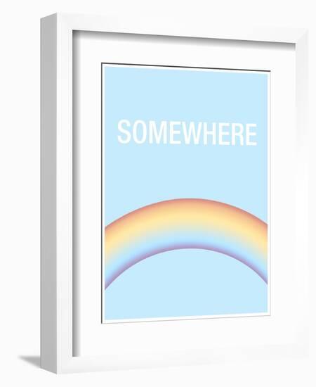 Somewhere is Over the Rainbow-null-Framed Art Print