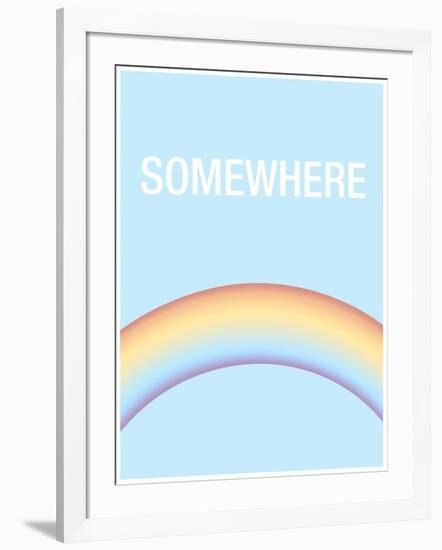 Somewhere is Over the Rainbow-null-Framed Art Print