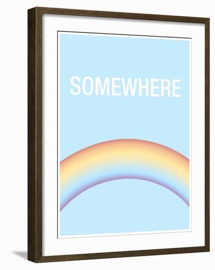 Somewhere is Over the Rainbow-null-Framed Art Print