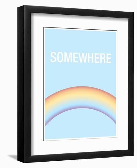 Somewhere is Over the Rainbow-null-Framed Art Print