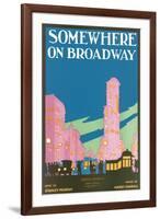 Somewhere on Broadway, Sheet Music, New York-null-Framed Art Print