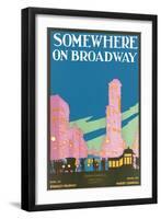 Somewhere on Broadway, Sheet Music, New York-null-Framed Art Print