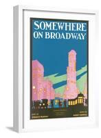 Somewhere on Broadway, Sheet Music, New York-null-Framed Art Print