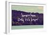 Somewhere Only We Know I-Vintage Skies-Framed Giclee Print