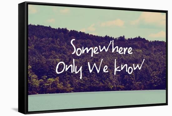 Somewhere Only We Know I-Vintage Skies-Framed Stretched Canvas