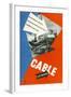 Somewhere There's Someone Who'd Just Love a Cable from You-null-Framed Art Print