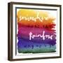 Somewhere-Color Bakery-Framed Giclee Print