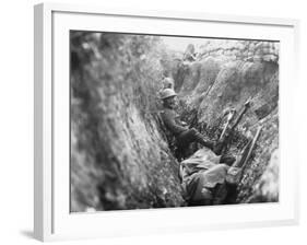 Somme Trench 1916-Robert Hunt-Framed Photographic Print
