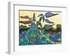 Sommerflieder-Karl Schmidt-Rottluff-Framed Art Print