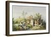 Sommerlust. 1844-Ludwig Richter-Framed Giclee Print