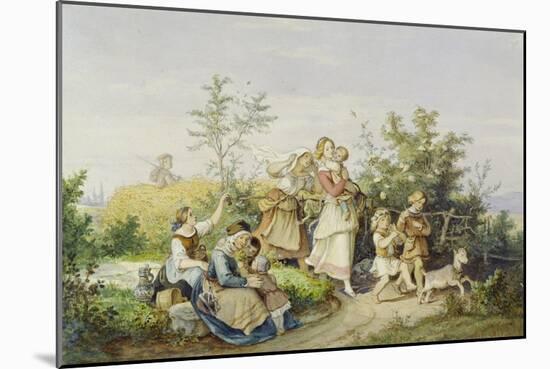 Sommerlust. 1844-Ludwig Richter-Mounted Giclee Print