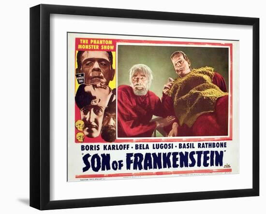 Son of Frankenstein, Bela Lugosi, Boris Karloff, 1939-null-Framed Art Print