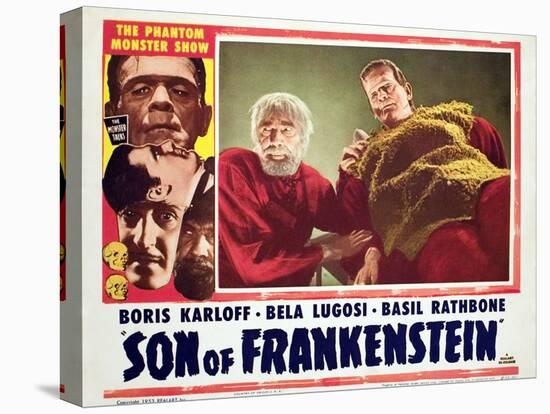 Son of Frankenstein, Bela Lugosi, Boris Karloff, 1939-null-Stretched Canvas