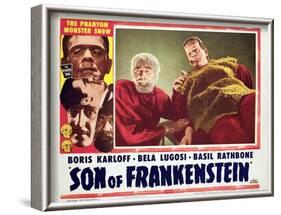 Son of Frankenstein, Bela Lugosi, Boris Karloff, 1939-null-Framed Art Print