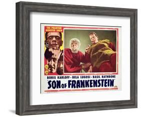 Son of Frankenstein, Bela Lugosi, Boris Karloff, 1939-null-Framed Art Print