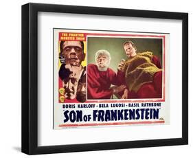 Son of Frankenstein, Bela Lugosi, Boris Karloff, 1939-null-Framed Art Print