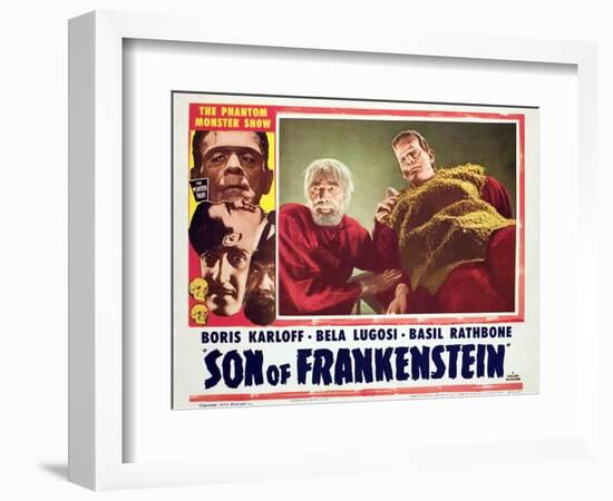 Son of Frankenstein, Bela Lugosi, Boris Karloff, 1939-null-Framed Art Print