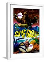 Son of Godzilla, (AKA Kaijuto No Kessen: Gojira No), 1967-null-Framed Art Print