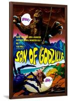 Son of Godzilla, (AKA Kaijuto No Kessen: Gojira No), 1967-null-Framed Art Print