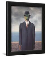 Son of Man (Small)-Rene Magritte-Framed Art Print